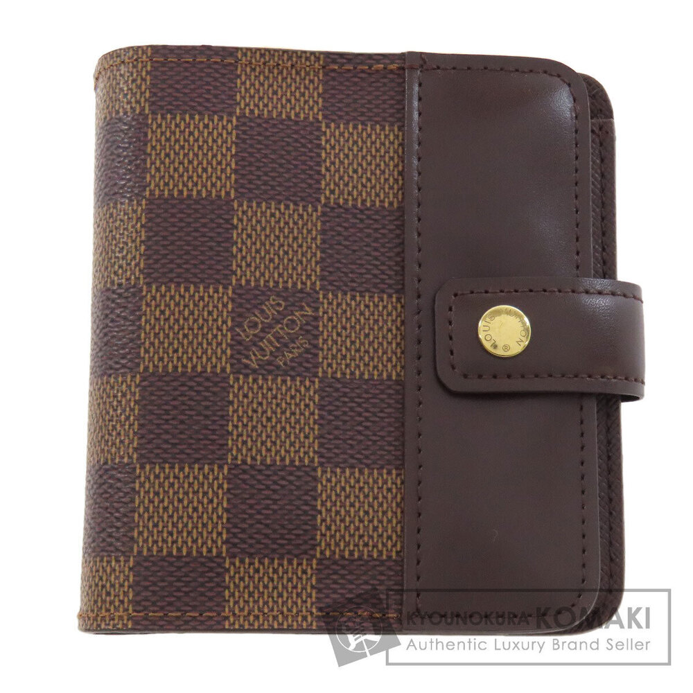 Louis Vuitton Compact Zip Bi fold Wallet Damier Canvas
